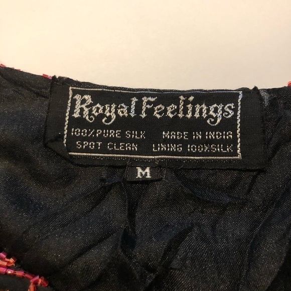 Royal Feelings Vintage Sequin Beaded Short Sleeve Top Size Medium - Picture 7 of 8